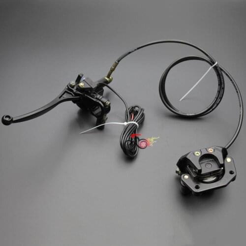 Front Hydraulic Disc Brake Caliper System 8mm Tube For Harley Fat Tire 60V Electric Scooter