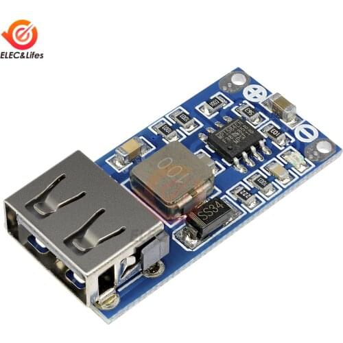 DC 9V 12V 24V to 5V 3A USB step down voltage regulator module DC-DC Converter Phone Charger USB Car Charger Power Supply Module