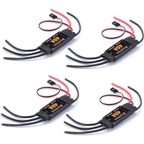 4pcs/lot Brushless 40A ESC Speed Controler 2-4S With 5V 3A UBEC For RC FPV Quadcopter RC Airplanes Helicopter
