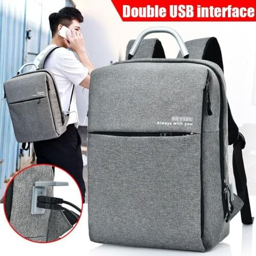 Double External USB Phone Charging Interface Notebook Tablet Unisex Backpack Anti Theft Design Laptop Bag for Macbook 15.6