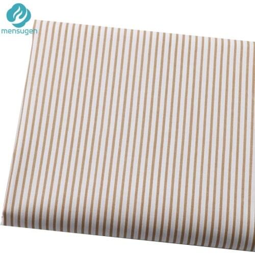 Printed Stripe Twill Cotton Fabrics For Making Dresses Pillows Blankets Cushions Baby Clothes DIY Material Sewing Cloth By Meter