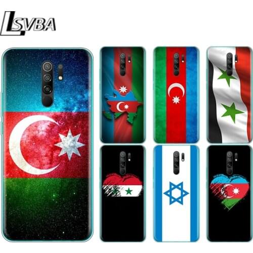 Azerbaijan syria israel flag Silicone Cover For Xiaomi Redmi Note 9 9A 9AT 9C 9S Pro Max 9T 8T 8 7 6 5 Pro 5A 4X 4 Phone Case