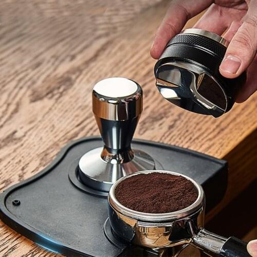 Silicone Coffee Tamper Mat, Espresso Silicone Mat, Espresso Tamper Mat, Coffee Tamp Mat, Small-Black