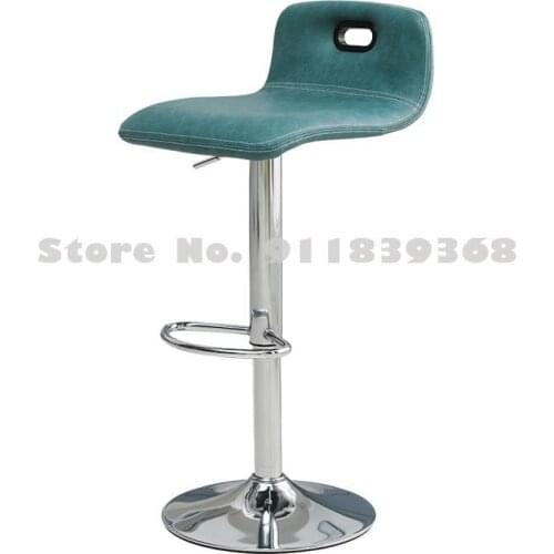 Nordic Bar Chair Modern Simple Lift Swivel Chair Bar Stool Light Luxury High Stool Bar Chair Back High Chair