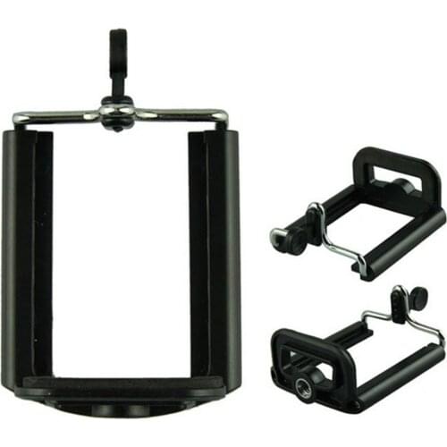 Durable Mobile Phone Clip Adapter Universal For Tripod Monopod Holder Clamp Bracket Stand Holder Mount Black