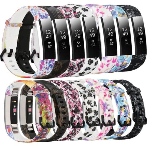 Odog High Quality Soft Silicone Adjustable Bands for Fitbit Alta /Alta HR Tracker TPU Luxury Smart Striped Wristband