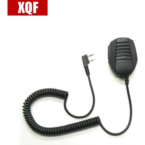 XQF 2 Pin PTT Speaker New! MIC K24 Microphone for BAOFENG UV-5R 5RA/B/C/D/E UV-3R+ kenwood Walkie Talkie with free shipping