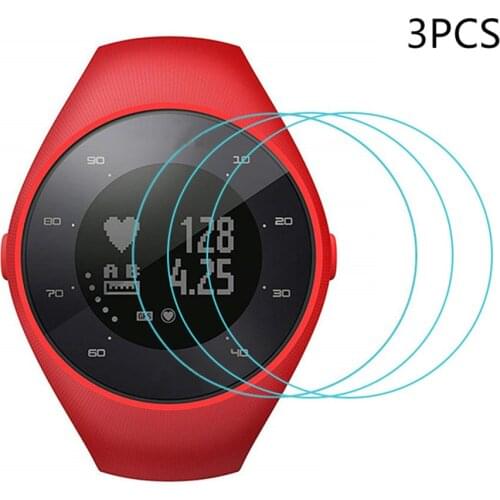 3 Pieces Of Polar M200 Tempered Film 3 PCS Ultra Clear Film Tempered Glass Screen Protector for Polar-M200 Watch Tempered Film