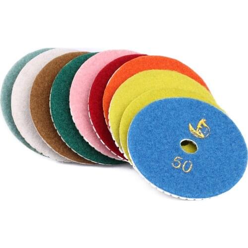 1pc Grit 50-3000 100mm Wet/Dry for Granite Stone Concrete Marble Polishing Use Grinding Discs Set