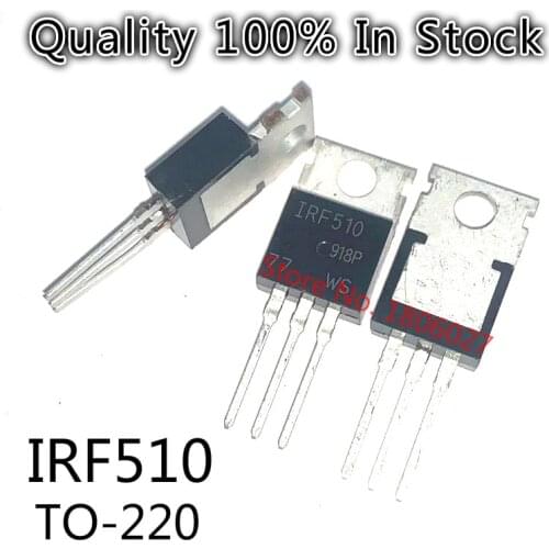 10pcs/lot IRF510 IRF510PBF TO-220 MOSFET N-channel field effect