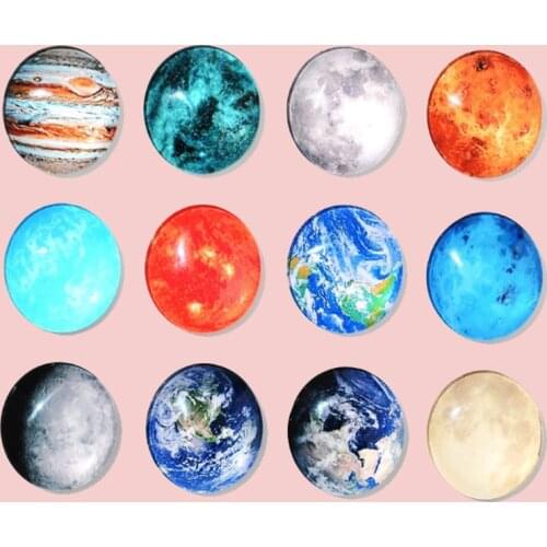 12pcs/lot multi Scenic fridge magnet Round Crystal Glass magnetic sticker funny personalized Souvenir Message Board Home Decor