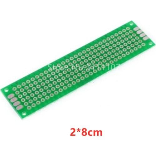 5PCS/Lot 2*8CM Double Side Prototype PCB diy Universal Printed Circuit Board 2x8cm