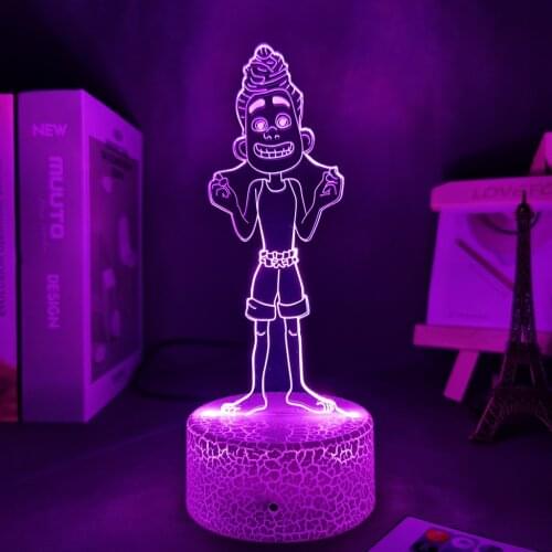 Luca Alberto Sea Monster Anime Figure LED Night Lights Led Panel Lights 3D Lamp Cute Room Decor Gift For Friends Manga Luca