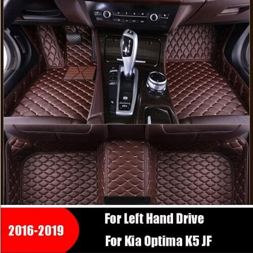 Car Floor Mats For Kia Optima K5 JF 2019 2018 2017 2016 Auto Interior Decor Accessories Custom Leather Dash Rugs Foot Pads