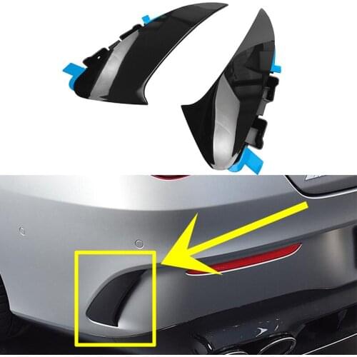 Car Exterior Rear Bumper Spoiler Canard Stickers Trim For Mercedes Benz C118 CLA35 CLA45 CLA180 CLA200 CLA250 AMG Line 2020