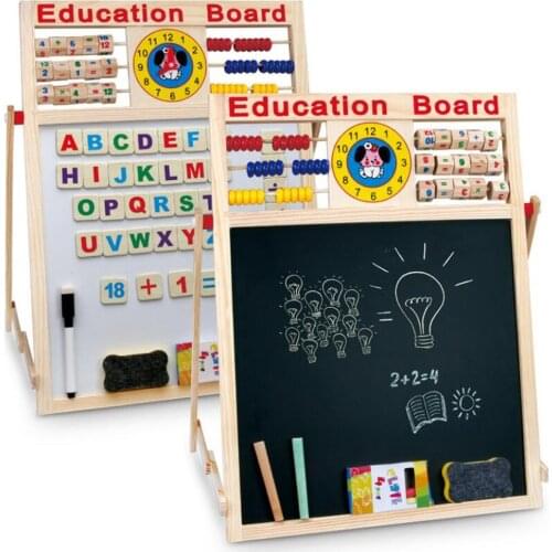 Wooden Montessori Educational Magnetic Jigsaw Game Toys Gift Childrens Magnetic Animal Puzzles Circus Drawing Busy Board LHB07