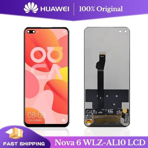 6.57'' Original For Huawei Nova 6 / Honor V30 / Honor View 30 WLZ-AL10 WLZ-TL10 LCD Display Touch Screen Digitizer Assembly