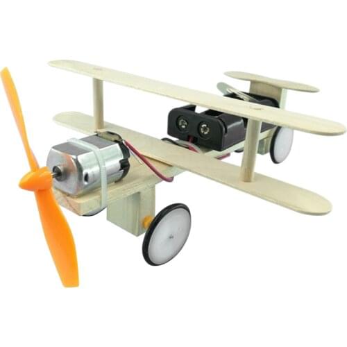 DIY Airplane Kids Wooden Puzzles Helicopter Students Assembling Wooden Glider Airplane Boys Science Model Educational Gifts New