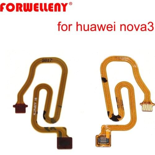 For huawei nova 3 nova3 Fingerprint Flex Cable Sensor Touch ID Connector PAR-LX1, PAR-LX1M, PAR-LX9
