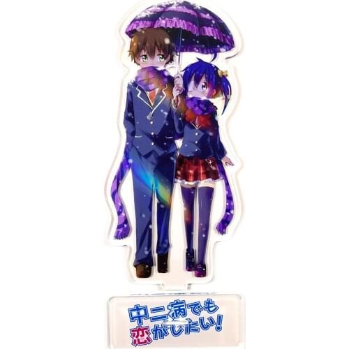 Chuu Ni Byou De Mo Koi Ga Shi Tai Togashi Yuuta Takanashi Rik couple acrylic standee figurines desk decoration cake topper anime