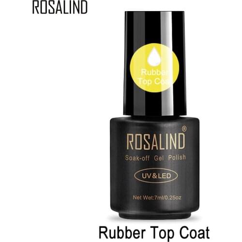 ROSALIND 7ml Top Coat Gel Nail Polish For Nail Art Painting Keep Nail Manicure Long Lasting Vernis Transparent Nail Primer