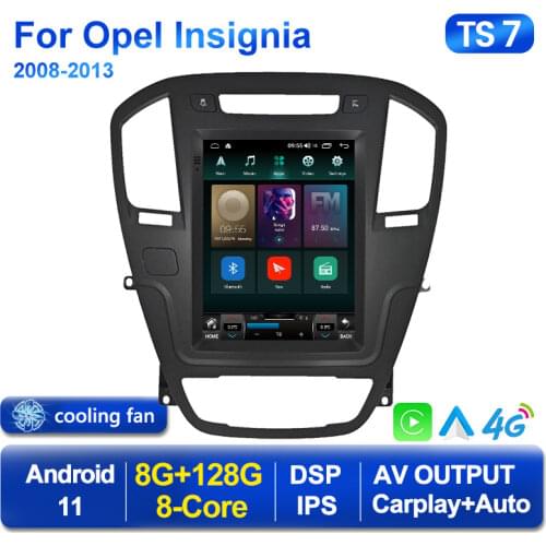 GPS Android 11 Car Radio Video Multimedia Player For Opel Insignia 2008 2009 2010 2011 2012 2013 Vetical Tesla Screen Navigation