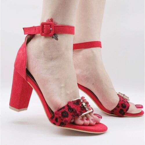 New Design Sexy High Heels for Dress Summer Shoes Top Quality Suede Green Square Heeled Shoes Fashion High Heels Women