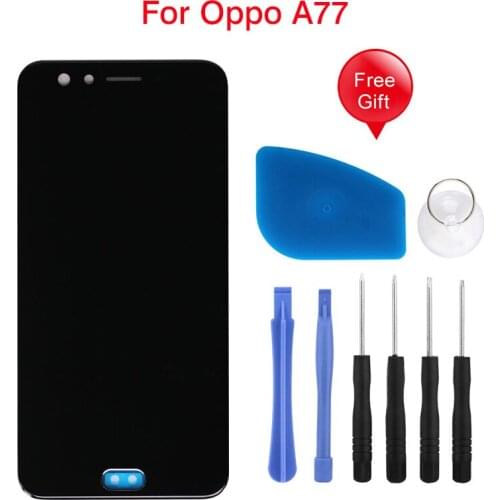 Original LCD Screen For OPPO A77 Tested Touch Screen Digitizer Phone Replacement Part With Free Opening Tools