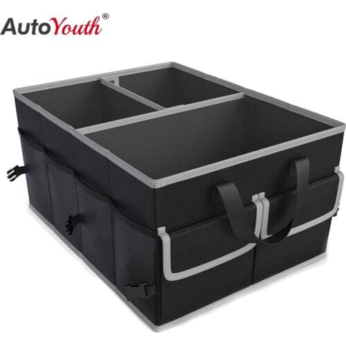 AUTOYOUTH Car Trunk Finishing Bag Multifunctional Portable Tool Folding Storage Bag For Storing Debris Space Saving Interior