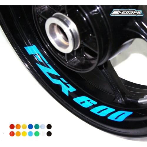 Motorcycle decoration protection wheel inner ring wheel logo decal pattern rim decoration sticker for YAMAHA FZR600 fzr 600