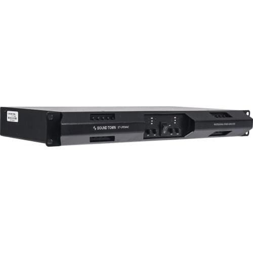 Sound Town Ultra-Lightweight 1U 4-Channel PA/DJ Power Amplifier, 4 x 950W at 8-ohm (ST-UPDM4C)