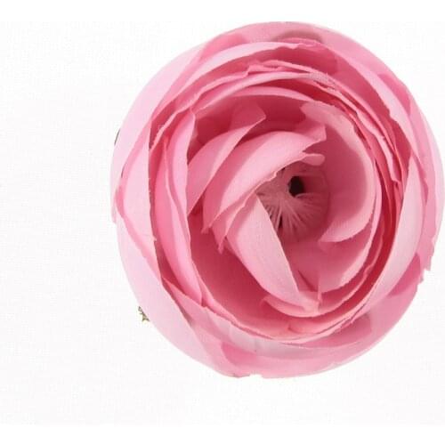 Yundfly 10pcs Chic Fabric Camellia with Leaf for DIY Baby Girls Headband Wreath Kids Art Flower Hair Flowers
