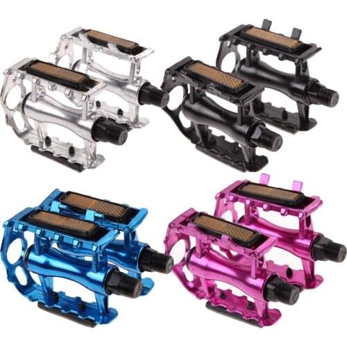1 Pair BMX MTB Aluminium Alloy Mountain Bicycle Cycling 9/16" Pedals Flat Bicycle Pedal Bike Accessoies Bicycle Parts