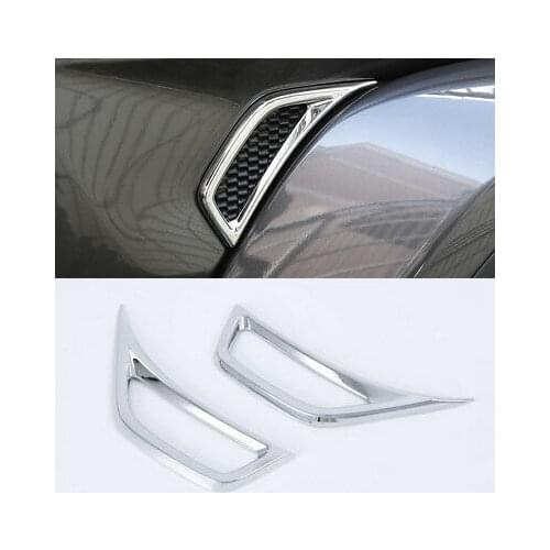 ABS Chrome Side Air Vent Intake Cover Trim 2pcs For Jeep Wrangler JL 2018-2020