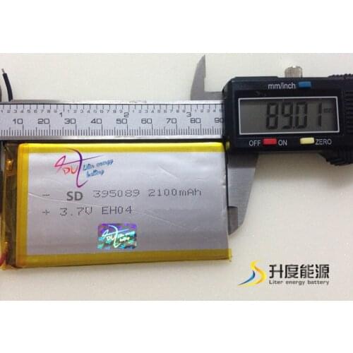 Rechargeable battery cell 405090 lithium ion polymer battery 3.7v for Solar Street Light/laptop/digital product SD395089 2100mah