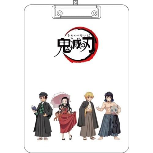 Anime Demon Slayer: Kimetsu no Yaiba Acrylic clamp High penetration and hd acrylic plywood pad of large A4 size Writing board