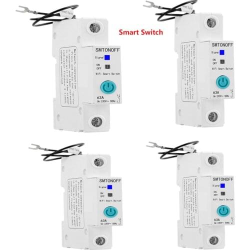 EWelink WiFi circuit breaker Smart din rail switch timer remote control voice control Alexa echo and google home for Smart Home