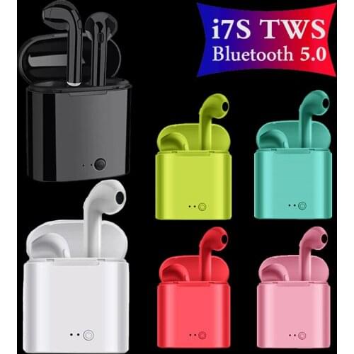I7 TWS Wireless Earphones Bluetooth 5.0 Earphone Matte Earbuds Headset Wireless Headphones for xiaomi iphone huawei Charging Box