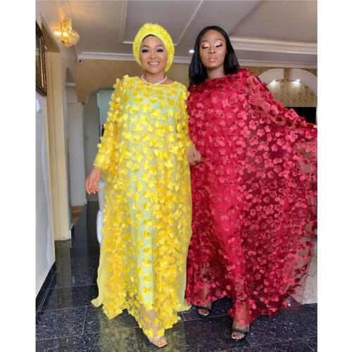 Length 150Cm Super Loose Long Dress New Style African Womens Dashiki Fashion Chiffon with Inner Oversize Africa Gown Embroidery