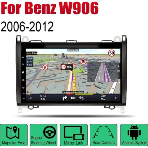 For Mercedes Benz W906 2006~2012 NTG Car Android Player Radio DVD GPS Navigation Displayer System Audio Video In Dash Multimedia