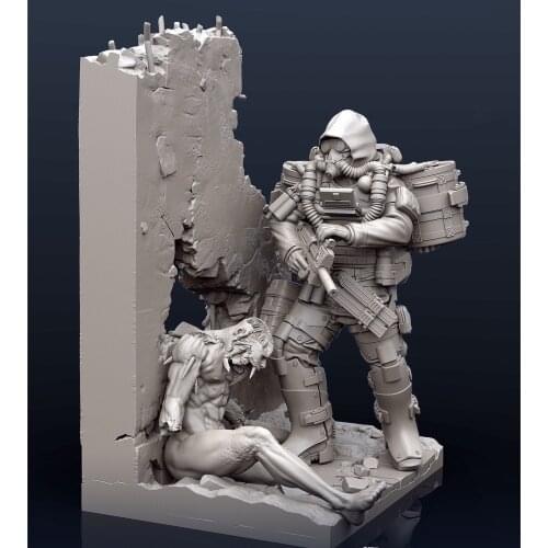 1/35 Resin Model Figure GK , Unassembled and unpainted kit