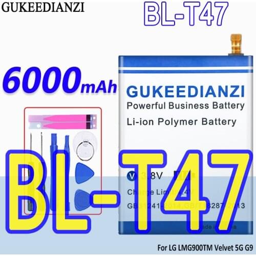 GUKEEDIANZI High Capacity Battery BL-T47 6000mAh For LG BL-T47 Bateria