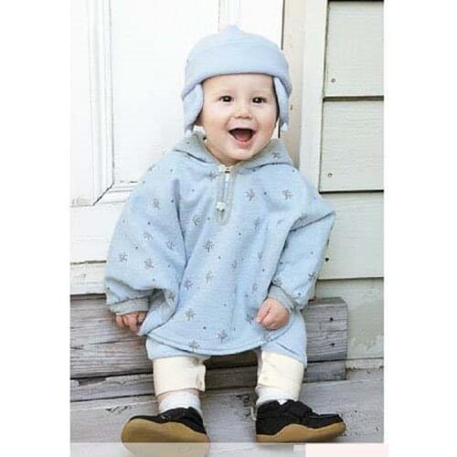 Hooyi Baby Boys Hoodies jackets Newborn Cloak Infant Poncho Smock Clothes children Reversible coat Girl Jackets Outerwear Fleece