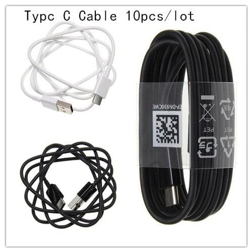 10pcs 1.2m USB C Cable for Samsung S8 S9 Plus USB Type C Fast Data Charger Cable for Xiaomi Mi8 Mi A1 6 Type-C USB C Charge Cord
