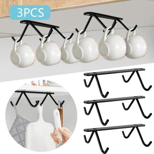 Mug Hooks Coffee Cabinet Kitchen - Cup Holder Storage Utensils Display Beer Under Cabinet Display Home Mug Coffee Cups Hooks