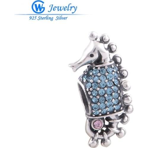 Statement Necklace 2016 925 Sterling Silver Jewelry Sea Animal Charms Fits Pendant Necklaces GW Fashion Jewelry X114H10