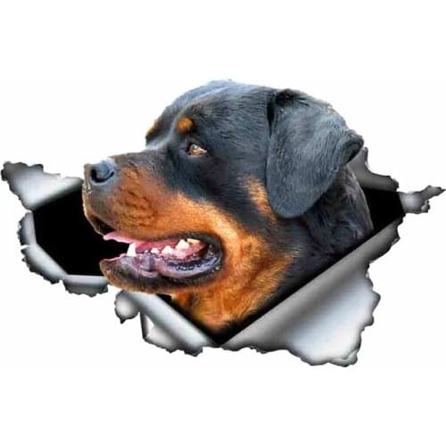 S50473# Various Sizes Personality PVC Decal Rottweiler Dog V3 Waterproof Car Sticker on Motorcycle Laptop Decorative