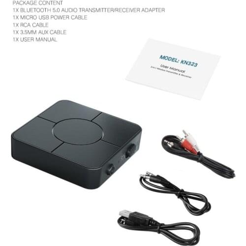 Bluetooth 5.0 Receiver Portable Wireless Adapter Audio Transmitter and Receiver Car Music Audio Speaker Headphone Portable