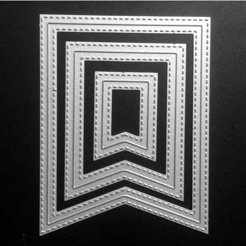 SCD497 Frame Metal Cutting Dies For Scrapbooking Stencils DIY Album Cards Decoration Embossing Folder Craft Die Cuts Templates