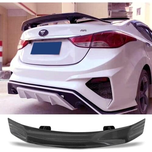 Trunk Spoiler Carbon Surface TC For Hyundai Elantra 2012 - 2019 Style Car Accessories Rear Wing